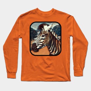 Zebra Pt-Rd Long Sleeve T-Shirt